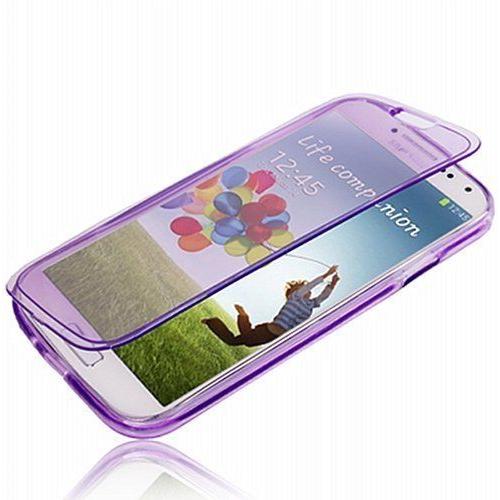 Etui Housse A Rabat En Gel Silicone Pour Samsung Galaxy Note 4 - Violet