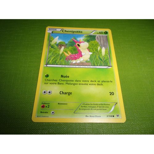 Chenipotte 3/108 Carte Pokemon Xy Ciel Rugissant Francaise 