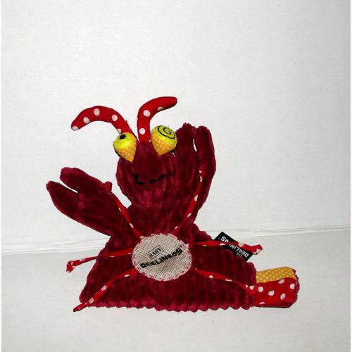 Doudou Plat Crabe Les Déglingos 25 Cm