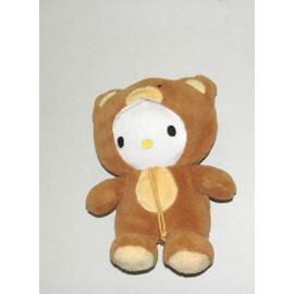 Peluche doudou HELLO KITTY Deguisee Lapin 22 cm Sanrio TY chez vous des  demain