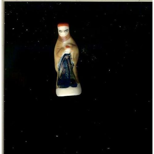 Roi Mage Cape Beige - Couvre Chef Rouge - Tunique Bleue Nuit