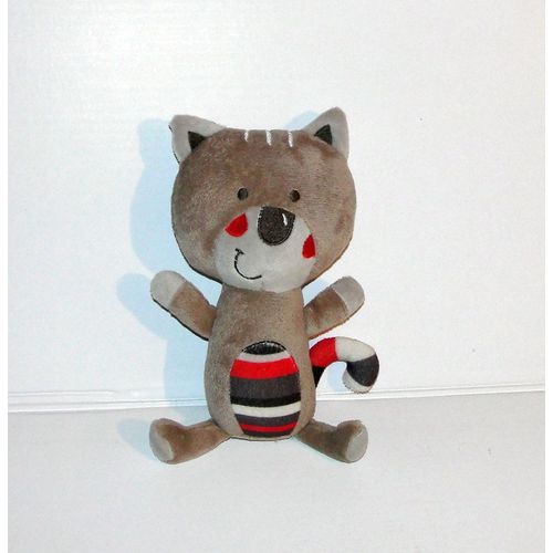 Doudou Orchestra Chat Miaou Marron Et Touge 23cms