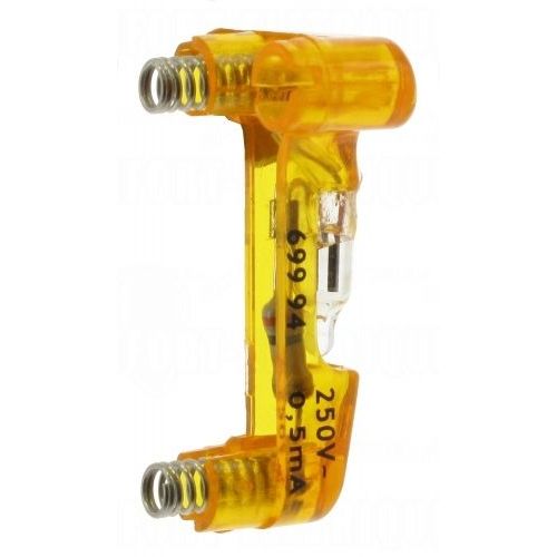 voyant orange 0.5 ma 230 volts pour appareillage arnould espace et initia