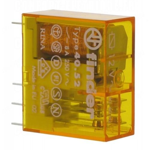 relais miniature 12 volts ac 2 contacts 8 ampères