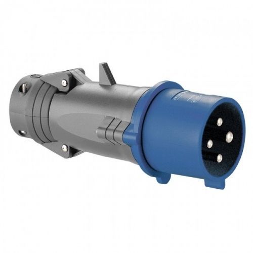 prise droite male 16 ampères 3p+t ip44 bleu - legrand hypra 52043