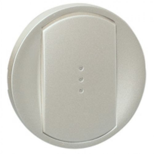 Enjoliveur large Céliane pour toutes commandes d'éclairage standard - finition titane - Legrand