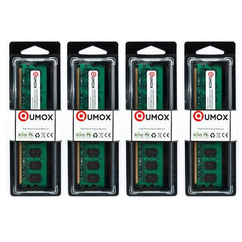 QUMOX 8 Go (4x 2Go) DDR2 667 PC2-5400 PC2-5300 (240 broches) DIMM CL11 pour ordinateur de bureau