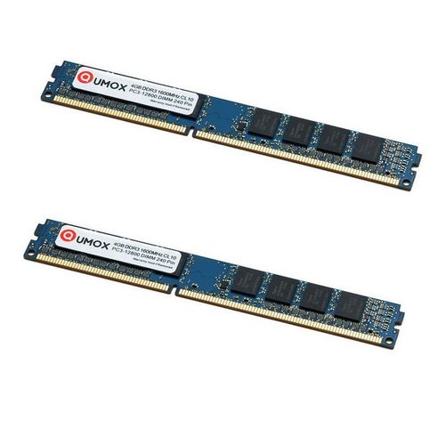 QUMOX 8Go (2x 4Go) DDR3 1600 1600MHz PC3-12800 (240 broches) DIMM pour ordinateur de bureau