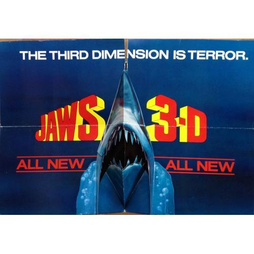 Jaws 3-D, Synopsis Dépliant, Joe Alves Avec Dennis Quaid, Bess Armstrong, Simon Maccorkindale 