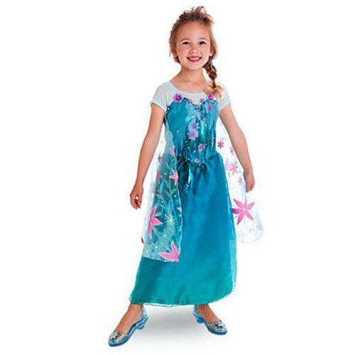 Nouvelle Robe Elsa Reine Des Neiges Frozen Collection 2015 Enfant 2 À 10 Ans. Tenue De Princesse Pour Cadeau, Anniversaire, Fête, Soirée Déguisée, Animation. Black Sugar Boutique Cosplay, Déguisement