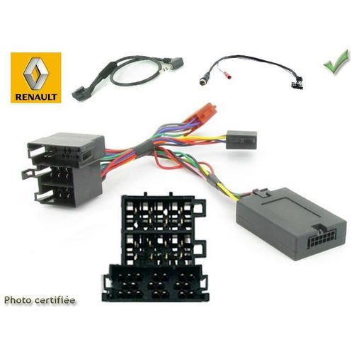 CDE AU VOLANT KENWOOD POUR RENAULT CLIO 2000>2005  MEGANE 2000>2005 ECRAN ISO