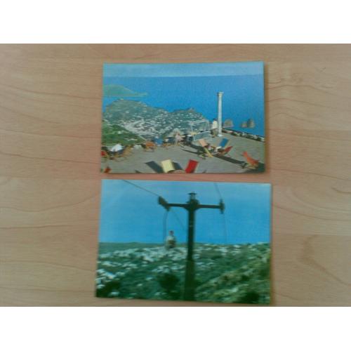 Lot De 2 Cartes Postales "Anacapri" (Italie)