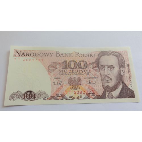 Billet 100 Zlotych Pologne 1988