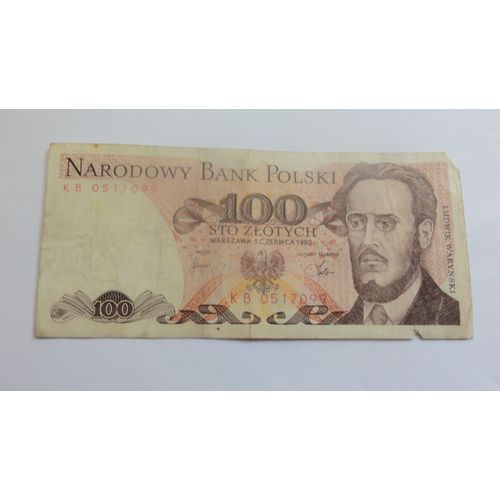 Billet 100 Zlotych Pologne 1988 