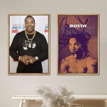 Affiche en toile Busta Rhymes, peinture murale,mpression mur... - 2