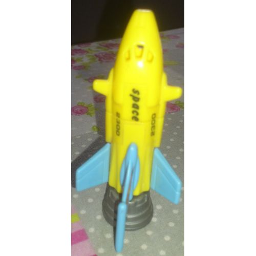 Kinder - K97-20 - Fusée Corps Jaune Et Hélerons Bleus 
