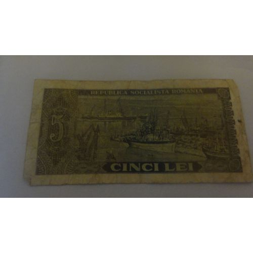 Billet 5 Lei Roumanie Année 50