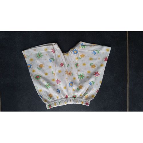 Short Blanc Imprimé Fleurs 12 Mois
