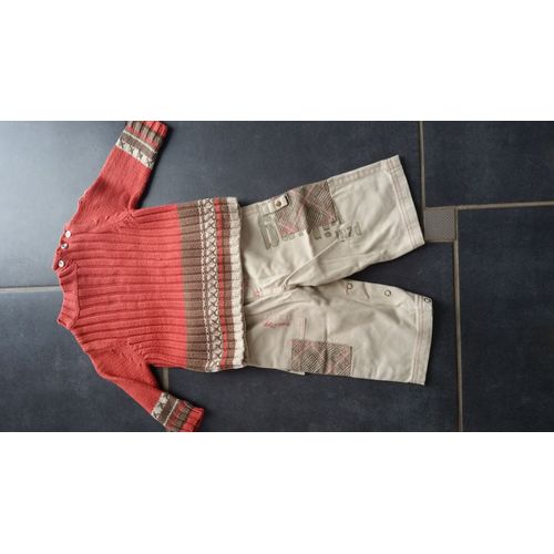 Ensemble Vêtement Sucre D'orge Pantalon + Pull 12 Mois