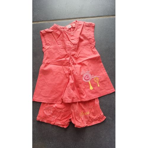 Ensemble Vêtement Orchestra Short + Tunique Rose Naissance