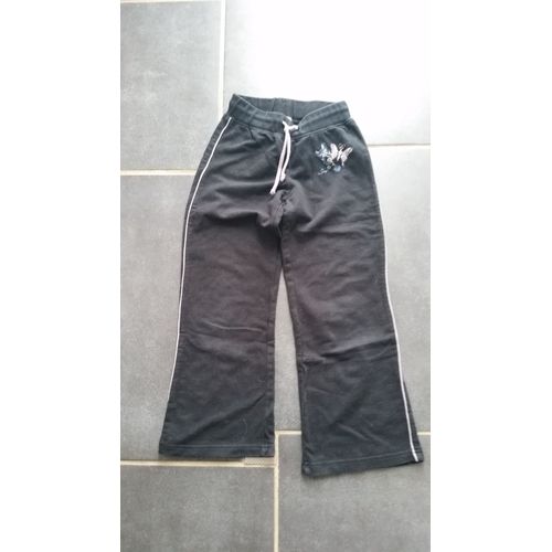 Pantalon Jogging In Extenso 6 Ans Noir Imprimé Papillon