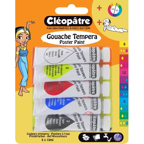 Gouache 10 Ml 5 Tubes - Cléopâtre