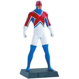 [ Eaglemoss ] Marvel Super Heroes : Captain Britain ( Figurine En Plomb ) + Son Magazine