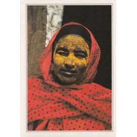 Djibouti, " Portrait De Femme Au Visage Peint ".