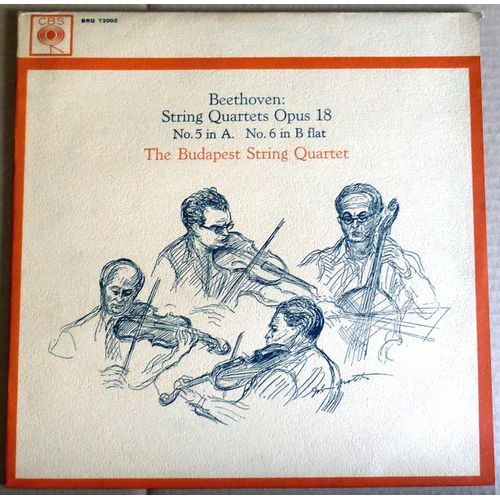 Cbs Brg 72002 - The Budapest String Quartet  - Beethoven - Made In England 