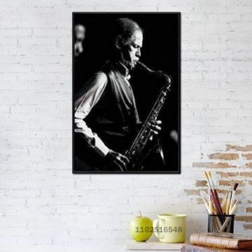 Affiche en toile Dexter Gordon, affiche de peinture Saint,mpression murale Poster pour salon chambre ¿¿ coucher d¿¿cor sans cadre(70*100cm)