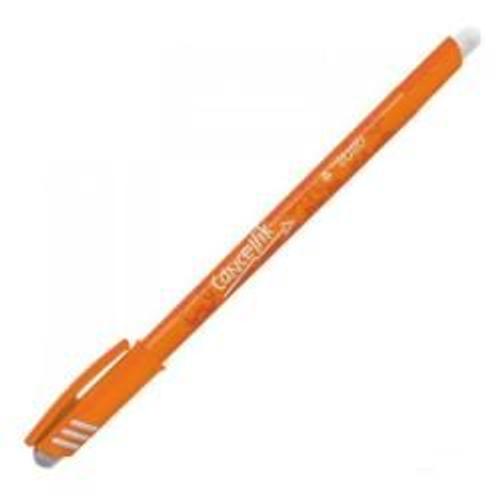 Tratto Cancellik - Stylo À Bille - Orange - 1 Mm - Avec Gomme - Pack De 12