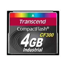 Transcend CF300 Industrial - Carte mémoire flash - 4 Go - 300x - CompactFlash