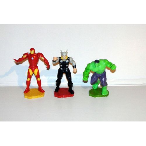 Avengers 3 Figurines Iron Man Thor Hulk  Marvel Ferrero Mpg