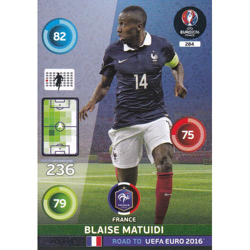 N° 284 - Blaise Matuidi - Dynamo - France - Road To Uefa Euro 2016 - Panini -