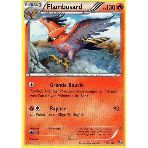 Flambusard 15/108 Xy6 Ciel Rugissant Pokemon 