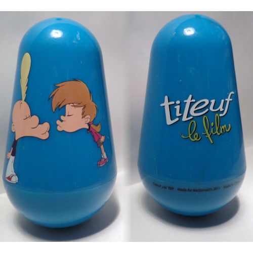 Figurine Titeuf Le Film - Culbuto Nadia & Titeuf - Happy Meal - Mcdo 2011