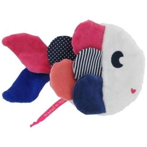 Doudou Poisson Dpam Lotdou  Blanc Bleu  Rose  Peluche Du Pareil Au Même 