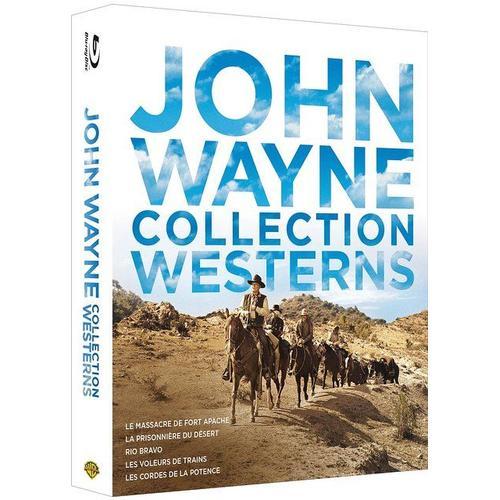 John Wayne - Collection Westerns : Le Massacre De Fort Apache + La Prisonnière Du Désert + Rio Bravo + Les Voleurs De Train + Les Cordes De La Potence - Pack - Blu-Ray