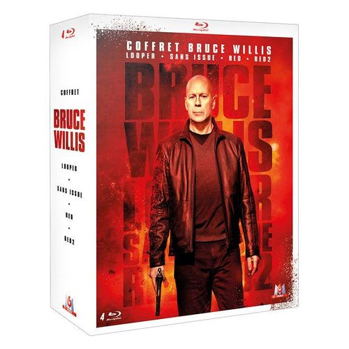 Coffret Bruce Willis : Looper + Sans Issue + Red + Red 2 - Pack - Blu-Ray