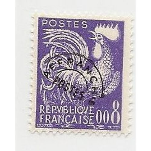 Timbre Préoblitéré De 8c De Type Coq Gaulois Année 1960 N°119