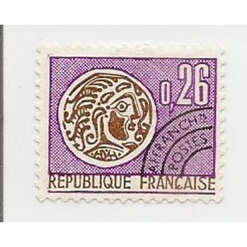 Timbre Préoblitéré De 26c De Type Monnaie Gauloise Année 1971 N°130