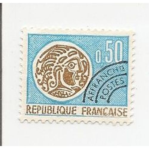 Timbre Préoblitéré De 50c De Type Monnaie Gauloise Année 1964 N°128