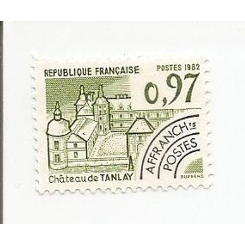 Timbre Préoblitéré De 97c Chateau De Tanlay ,Yonne Année 1982 N°174