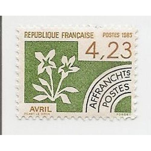 Timbre Préoblitéré De 4f23 "Avril" Année 1985 N°189