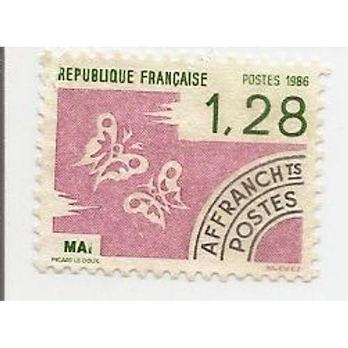 Timbre Préoblitéré De 1f28 "Mai" Année 1986 N°190