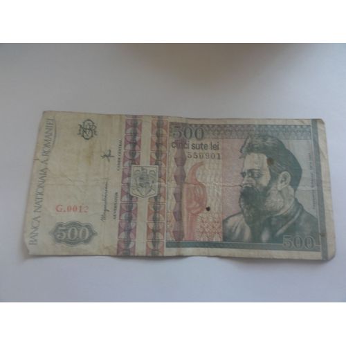 Billet 500 Lei Roumanie