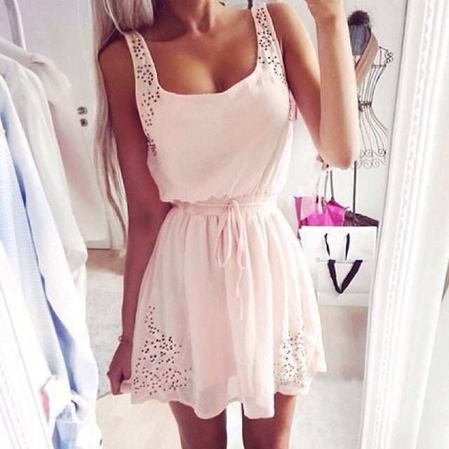 robe rose ete