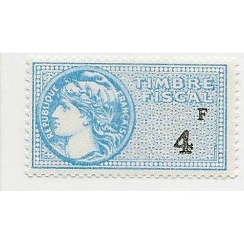 Timbre Fiscal France 4f