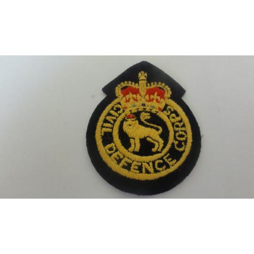 Insigne Patch Civil Defence Corps British Army