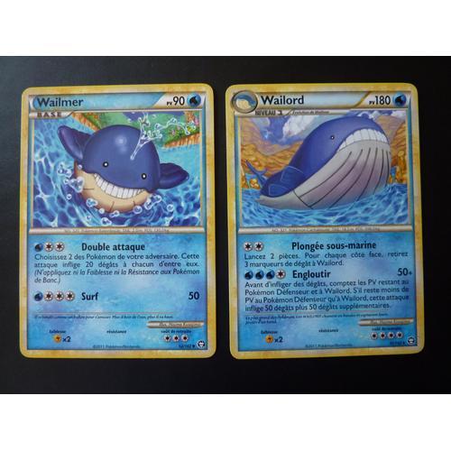 Wailmer 52/102 Et Wailord 31/02 - Pokemon Hgss Triomphe